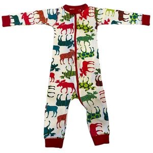 12M moose pattern pajamas